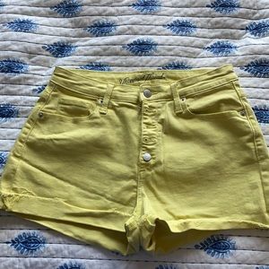 Yellow Jean shorts